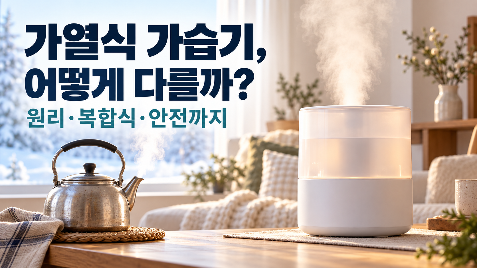 주전자와 가열식 가습기로 알아보는 작동 원리와 안전 확인 사항