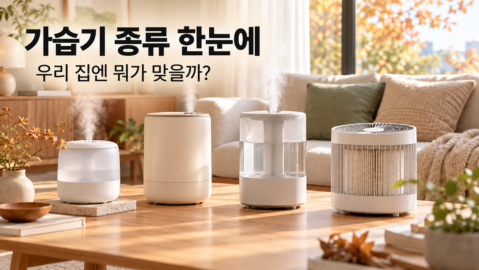 가습기 종류별 특징과 사용 공간에 맞는 선택 기준